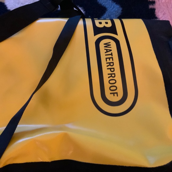 Yellow Waterproof Messenger Bag - Picture 2 of 4